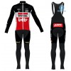 Set Langarmtrikot + Trägerhose Lange 2020 Lotto Soudal Winter Thermal Fleece N001